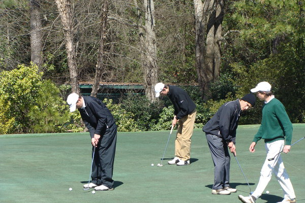 The boys’ golf team led by captain Chad Ring heads to the state tournament on May 20.  