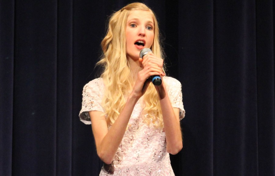 Freshman Alayna Burdekin's performance of Mandy Moore's "Only Hope" was touching in the way that she gently captured the audience's attention. 