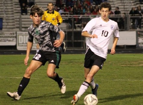 A Panther player dribbles down the field headed toward the goal. They lost to McIntosh 3-1, dropping the Starr’s Mill’s record to 7-6-0. “We scored first and that gave us momentum starting the game off,” senior Jack Van Nimwegen said. “Our goal is to press more and score more in the next game.” 