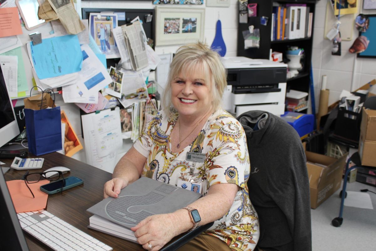 After 25 years at Starr’s Mill, audio video tech teacher and yearbook advisor Pat Coleman is retiring. Coleman has been advising the yearbook class for many of her years at Starr’s Mill and helped oversee the expansion of the audio video tech program. 