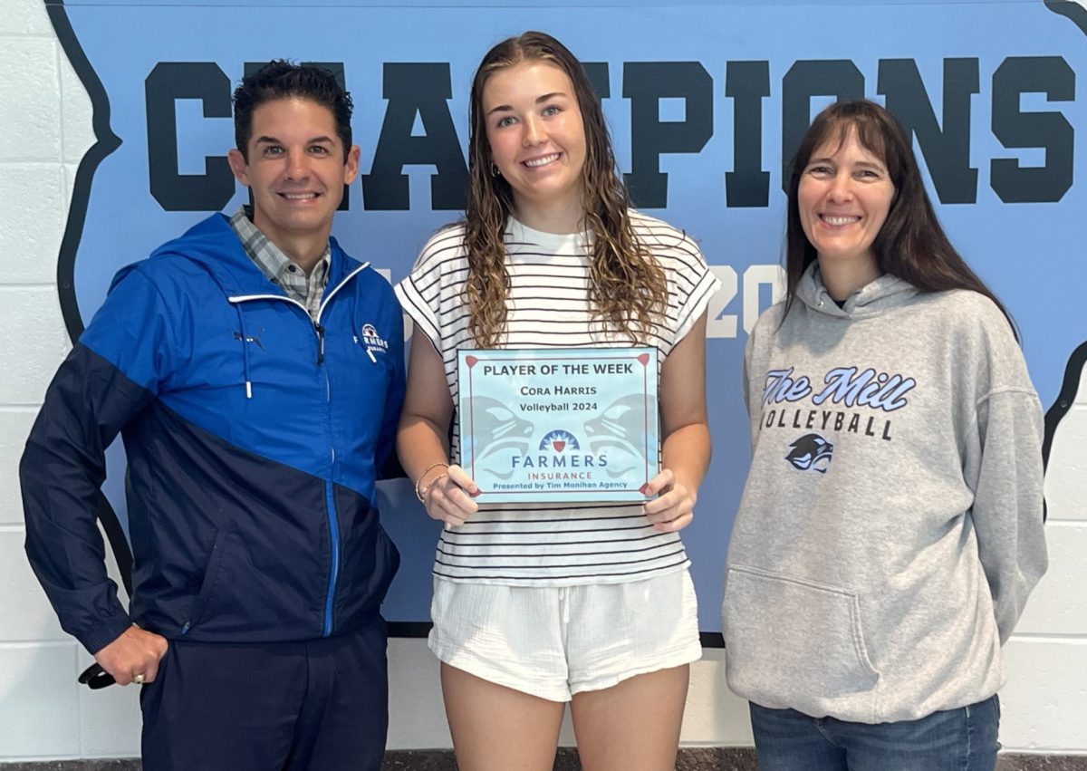 Senior captain Cora Harris Is the fourth Player of the Week for the fall sports season. Head coach Shayne Thompson chose her for her leadership and being a calming, consistent player.