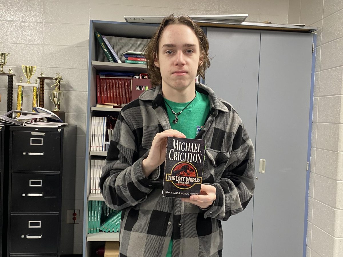 Junior Kieran Bell recently finished reading “Jurassic Park” by Michael Crichton. It is a science fiction novel about a rundown amusement park that brought dinosaurs back to life. “Jurassic Park” is a perfect story to read if you enjoyed the movies and are still craving more.