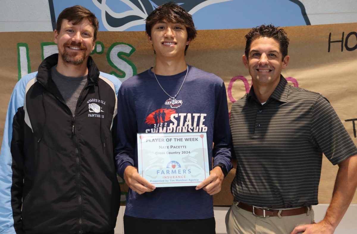 Junior cross country runner Nate Pacetti is recognized as the seventh Player of the Week for the fall sports season. Pacetti has consistently finished highest on the varsity team.