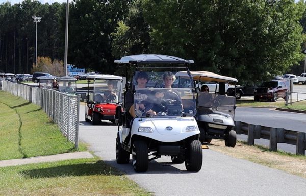 Golf cart speed bumps cause uproar among students