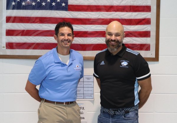 Math teacher Tony Klumpper is the September recipient of the Golden Apple award. He was selected by August recipient Nicholas Gillies for the joy he has for his job and the high standard he holds for his students. 