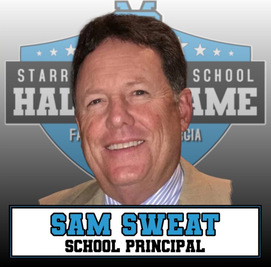 Sam Seat is an inductee in the second class of the Starr’s Mill Hall of Fame. He was the second principal of Starr’s Mill. He focused on parent engagement during his time as principal.