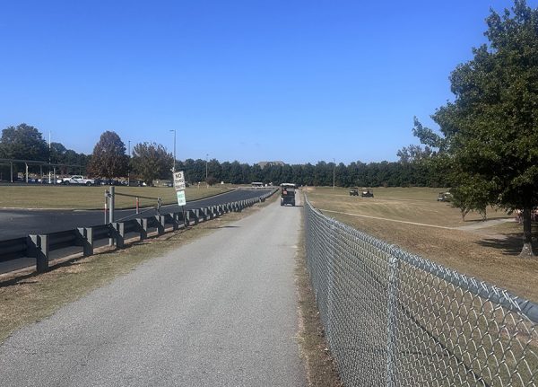 Starr’s Mill students were surprised to see all of the speed bumps along the Panther Path’s golf cart pathway completely gone. Future projects are being considered in order to make the area safer for people crossing the path.