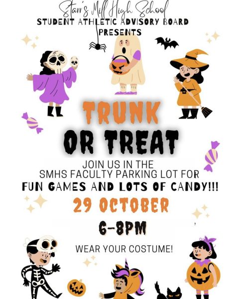 Athletics is preparing to host trunk or treat for the fourth year in a row. The event will be held from 6-8 p.m. on October 29 in the faculty parking lot at Starr’s Mill.