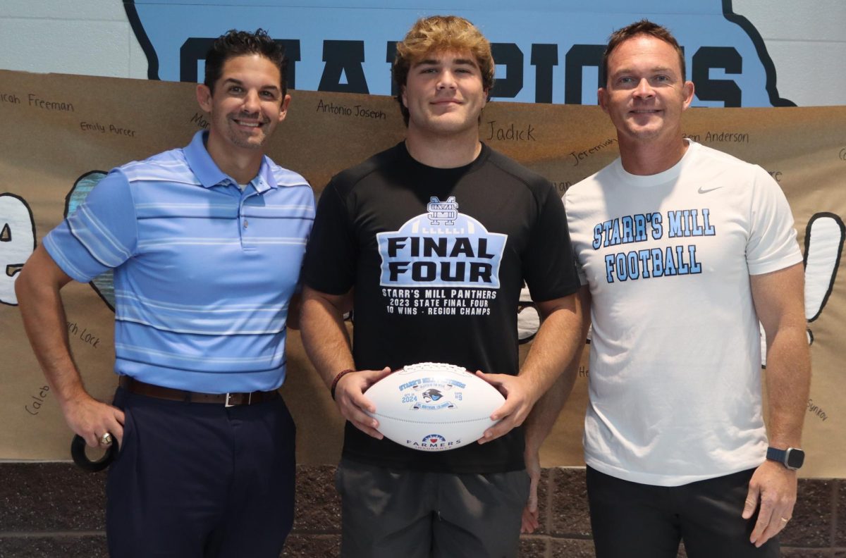 Senior Josh Layton was selected as the 15th Farmers Insurance Player of the Week for the fall sports season. Football head coach David Cooper chose him for his flexibility on the field, playing defensive and offensive roles.