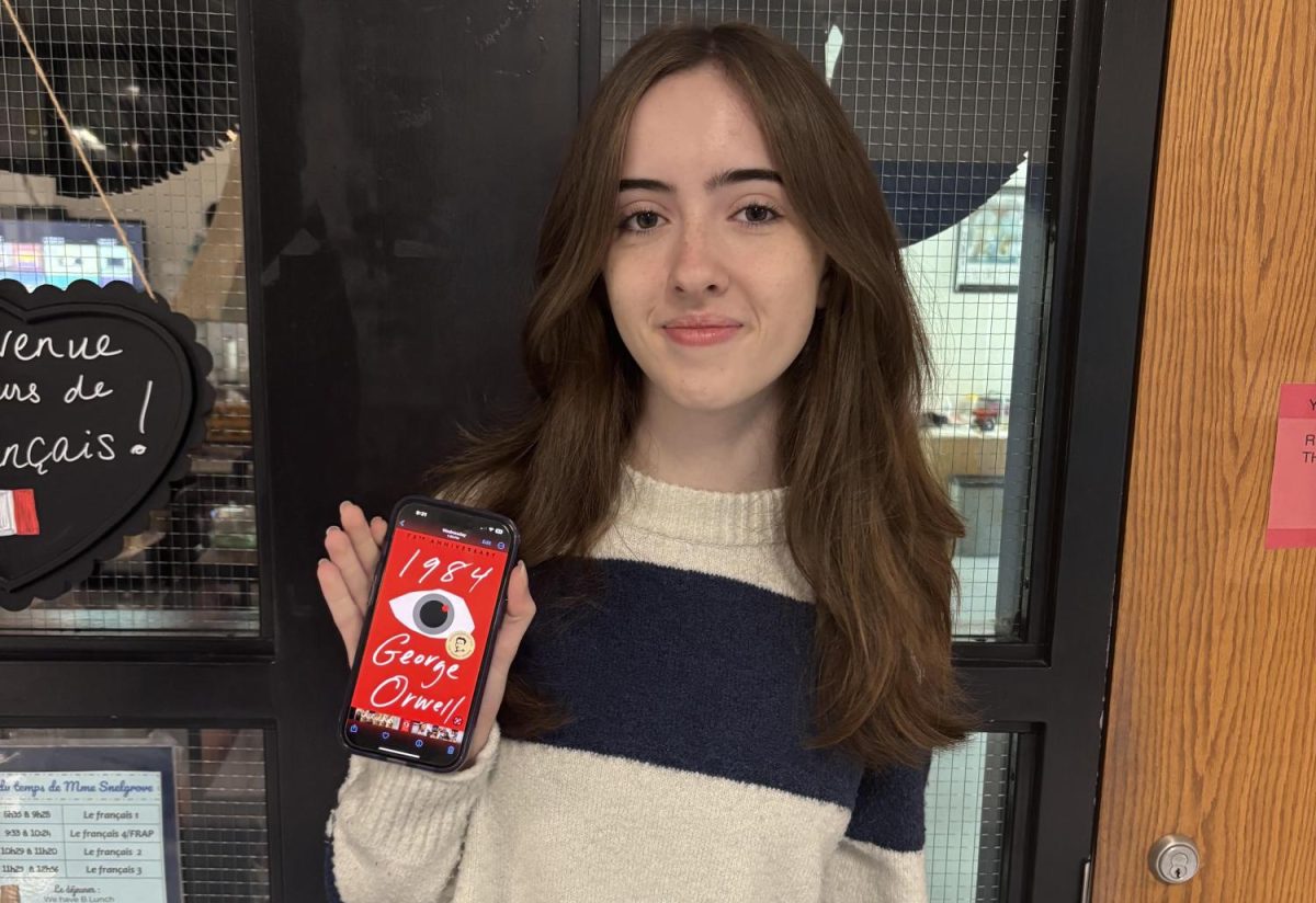 Stella Cannon recently read “1984” by George Orwell. The book follows a low member of society who tries to combat the dystopian society formed by an all-powerful person called Big Brother.