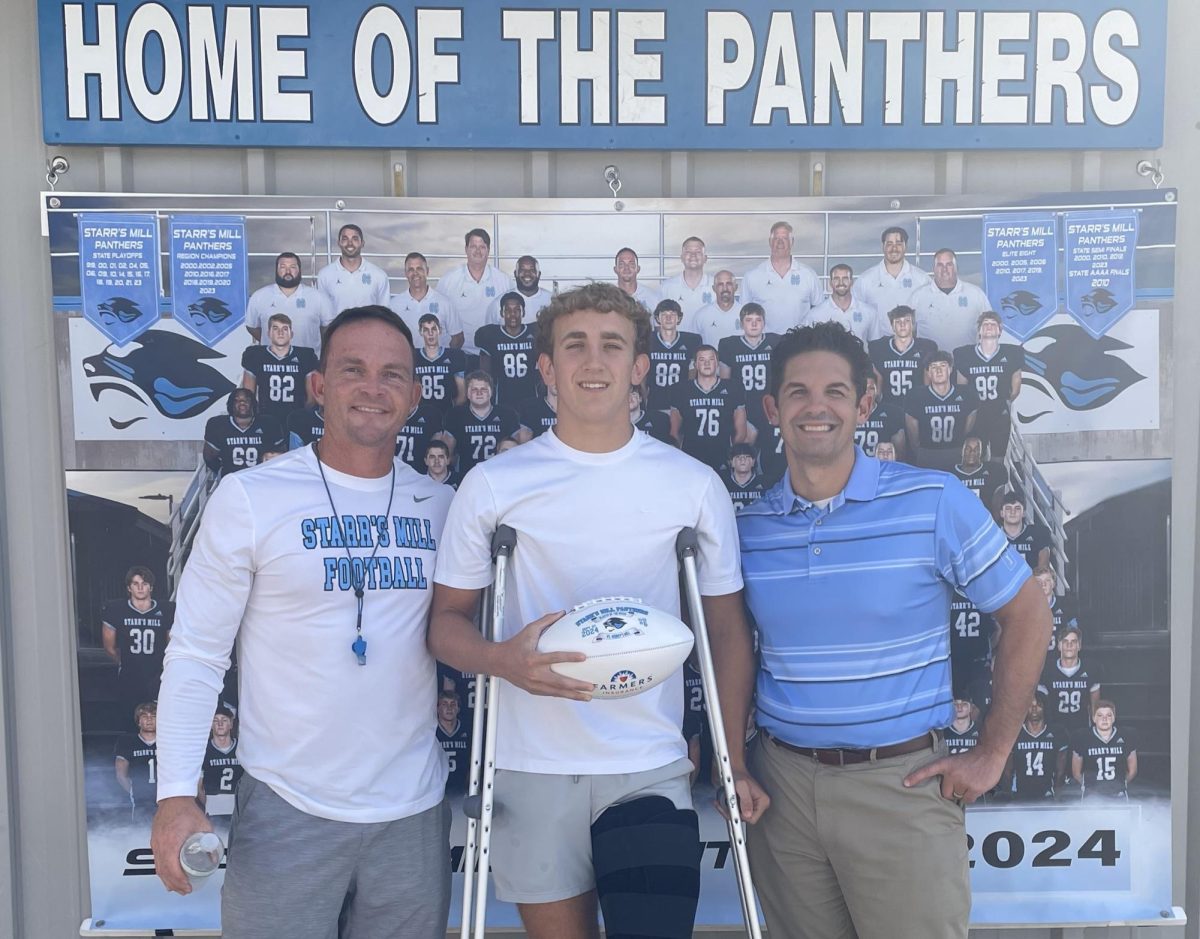 Junior receiver Skip Smith has been named the 10th Player of the Week for the fall sports season. Football head coach David Cooper chose Smith for his performance against Mundy’s Mill.