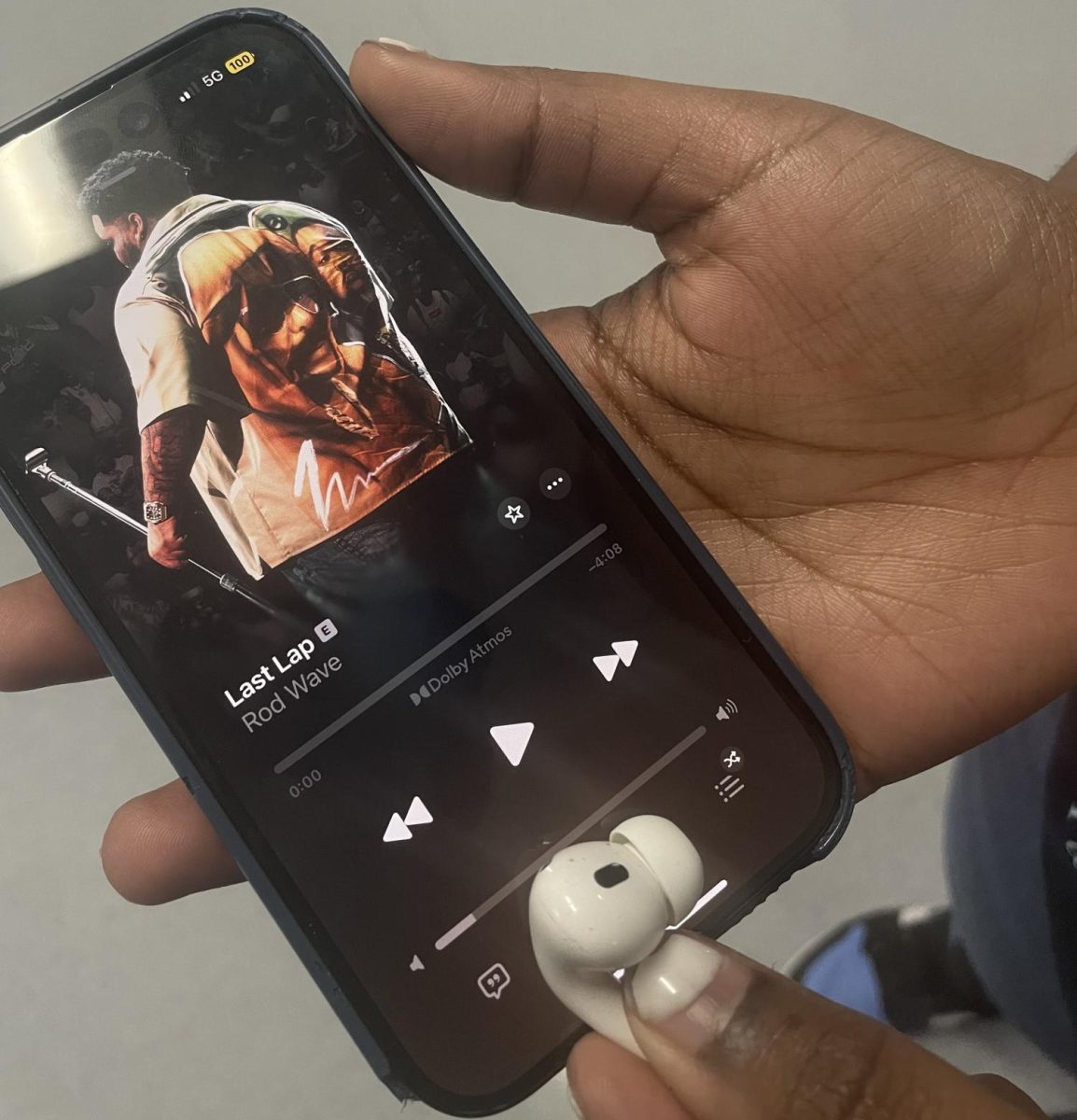 Sophomore Londyn Fields is currently listening to “Last Lap” by Rod Wave. The song exhibits frustration in the artists’ quest to success while still pushing through. 