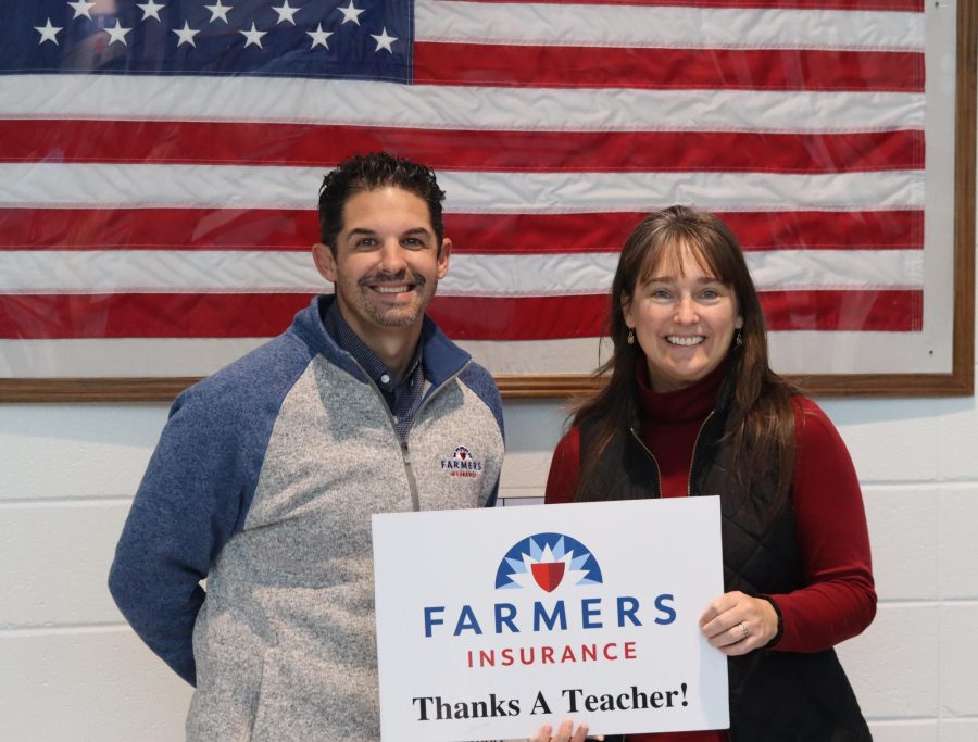 Spanish teacher Amber Boyd is the November recipient of the Golden Apple award. She was selected by October’s recipient, Jessica Tatum, for her positive attitude toward teaching and her students. 