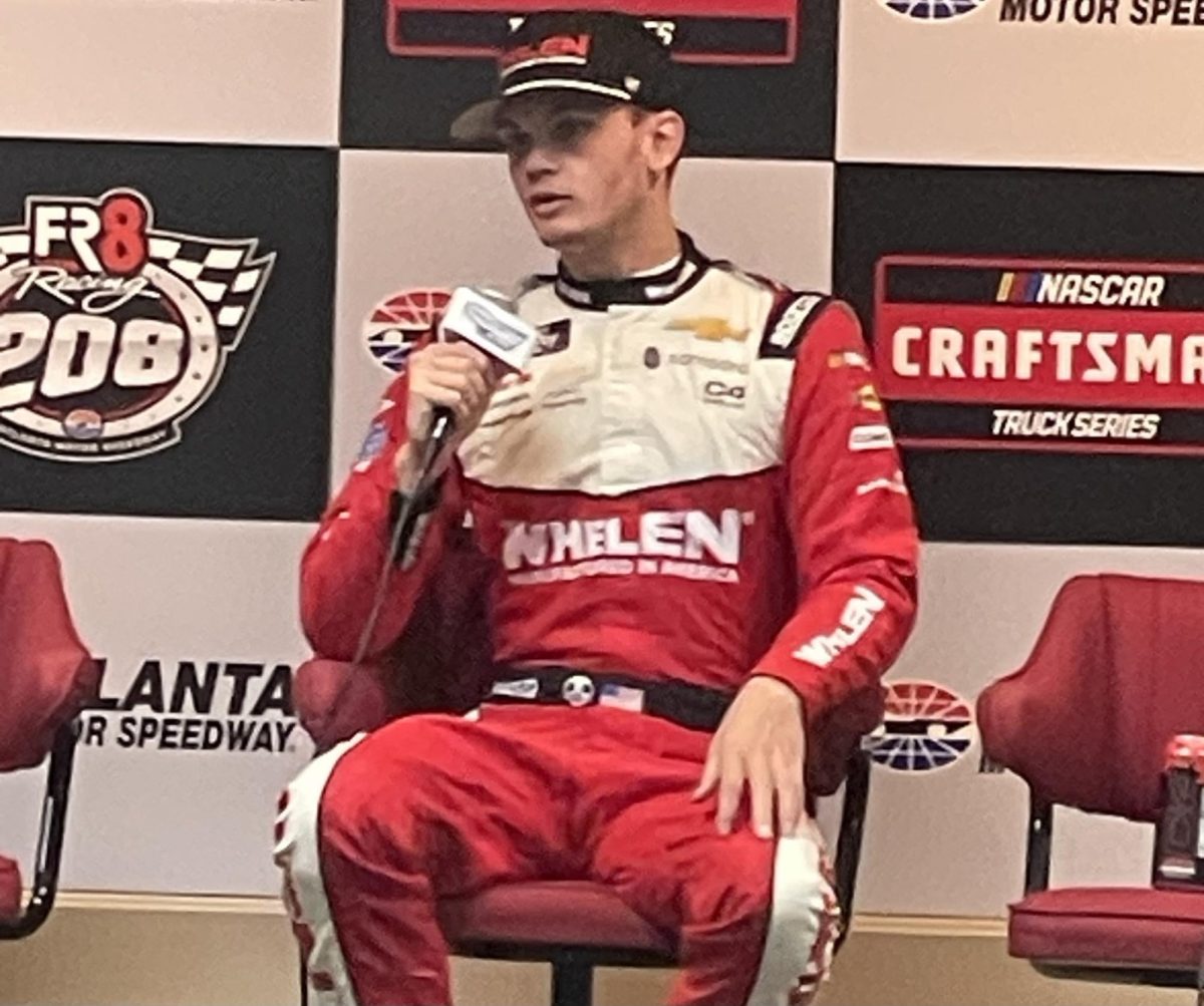 Jesse Love will lead field to green in Saturday’s Bennett Transportation & Logistics 250. Love also earned the pole at last year’s spring race at Atlanta Motor Speedway. He will be starting alongside teammate Austin Hill.