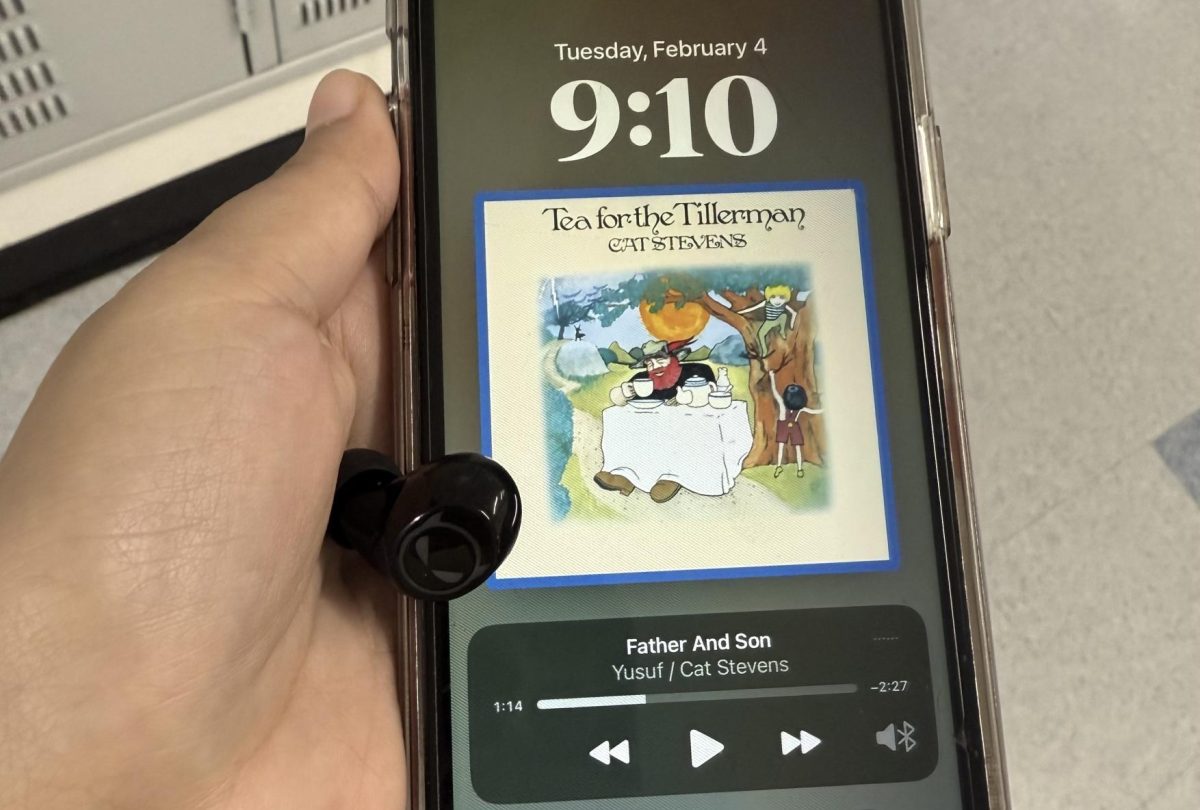 History teacher Josh Reeves has been listening to “Father and Son” by Cat Stevens. The song is about a father and his son who are going their separate ways in life without necessarily understanding the reasons why.