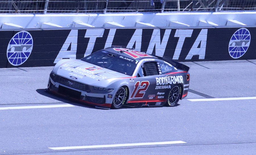 Ryan Blaney will lead the field to green on Sunday after qualifying first with a speed of 179.371 mph and a time of 30.908 seconds. This is Blaney’s first pole at Atlanta Motor Speedway. The 267-lap race will begin on Fox at 3 p.m.