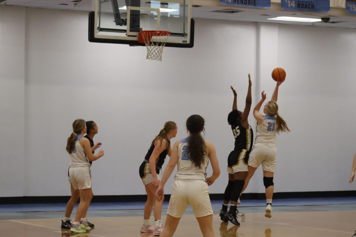 The JV girls basketball team lost their last game of the season to Carrollton, 48-14. The team now moves into the offseason looking to live up to this year’s motto, “Stay hungry and humble.”