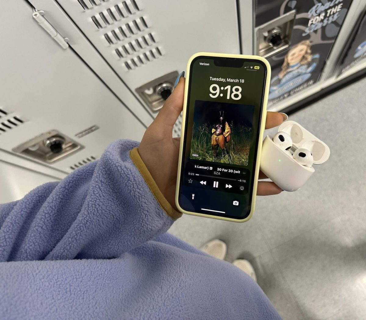 Freshman Maddie Williams is currently listening to “30 For 30” by SZA. The song describes setting personal boundaries while having self respect and understanding. 